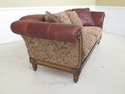25641EC: LLOYDS Leather & Upholstered Rustic Sofa