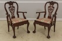 F64719EC: Pair of Highly Carved Mahogany Dining Ro