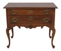 58485EC: HICKORY CHAIR CO Queen Anne Mahogany Lowb