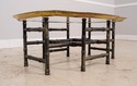 71578: Brass Tray Top Bamboo Form Coffee Table