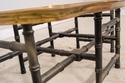 71578: Brass Tray Top Bamboo Form Coffee Table