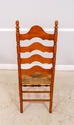 L71628: Set of 4 Maple Rush Seat Ladder Back Chair
