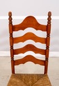 L71628: Set of 4 Maple Rush Seat Ladder Back Chair