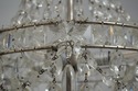 F65481: Crystal Prism Silver Decorator Chandelier 