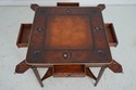 F66722: THEODORE ALEXANDER Leather Top Games Table