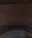 L65121: HENKEL HARRIS Inlaid Figural Mahogany Dini