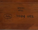 71667: STICKLEY King Size Cherry Sleigh Bed