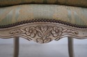 F71659: Pair BAKER French Louis XV Damask Upholste