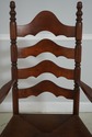 F71629: Pair Cherry Ladder Back Style Rush Seat Ar