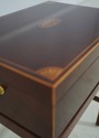 L71056: BAKER Inlaid Mahogany Flip Top Box Stand