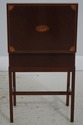 L71056: BAKER Inlaid Mahogany Flip Top Box Stand