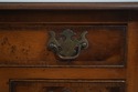 L71196: English Yew Wood Custom Made 3 Drawer Dres