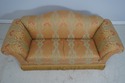 71654: BAKER Damask Upholstered Sofa w. Bullion Fr