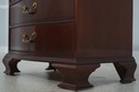 L70213: Pair BAKER 3 Drawer Mahogany Nightstands