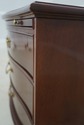 L70213: Pair BAKER 3 Drawer Mahogany Nightstands