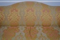 71654: BAKER Damask Upholstered Sofa w. Bullion Fr