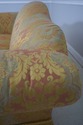 71654: BAKER Damask Upholstered Sofa w. Bullion Fr