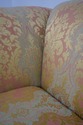 71654: BAKER Damask Upholstered Sofa w. Bullion Fr