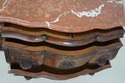 L62842EC: Italian Marble Top Commode Chest w. Carv