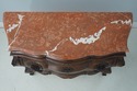 L62842EC: Italian Marble Top Commode Chest w. Carv