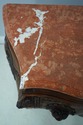 L62842EC: Italian Marble Top Commode Chest w. Carv