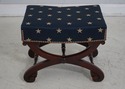 62953EC: Vintage Federal Style Bench w. Brand New 