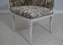 62957EC: Pair Hollywood Regency Custom Upholstered