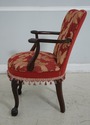 62956EC: Vintage Eagle Carved Arms Chair w. New Up