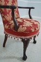 62956EC: Vintage Eagle Carved Arms Chair w. New Up