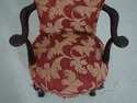 62956EC: Vintage Eagle Carved Arms Chair w. New Up