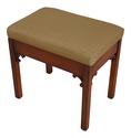 59350EC: Chippendale Cherry Finish Ottoman Or Stoo