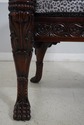 F62511EC: Monumental Ornately Carved Throne Chair 