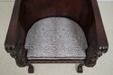 F62511EC: Monumental Ornately Carved Throne Chair 