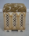 62958EC: Pair Gothic Style Paint Decorated Stools