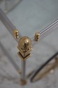 66977: Regency Style Brass & Steel Tea Cart Desser