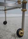 66977: Regency Style Brass & Steel Tea Cart Desser
