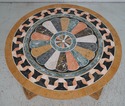 66959: Stunning Italian Pietra Dura Marble Round C