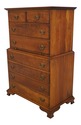 L66963: STICKLEY Solid Cherry High Chest w. Pull O