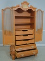 71632: Italian Paint Decorated 2 Door Armoire 1 Of