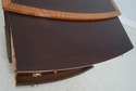 L70398: BAKER Banded Bow Front Mahogany Bachelor C