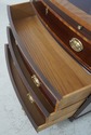 L70398: BAKER Banded Bow Front Mahogany Bachelor C