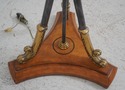 71700: MAITLAND SMITH Swan Arm Iron & Brass Torchi