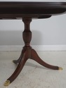 L71404: HENKEL HARRIS Mahogany Double Pedestal Din