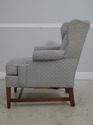 71674: DREXEL Chippendale Mahogany Wing Back Loung