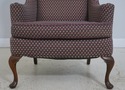 71675: KITTINGER BIGGS Queen Anne Mahogany Wing Ch