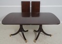L70904: STICKLEY Mahogany Double Pedestal Dining T