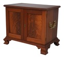 L62935EC: Bench Made Chippendale Style 2 Door Waln