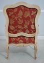 63033EC: Pair Decorative French Style Upholstered 