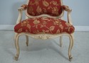 63033EC: Pair Decorative French Style Upholstered 