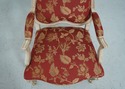 63033EC: Pair Decorative French Style Upholstered 